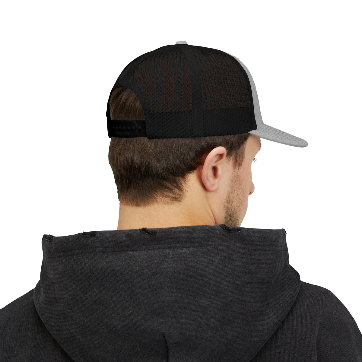 Maroon Legacy Embroidered Trucker Cap — Gold Crown Snapback
